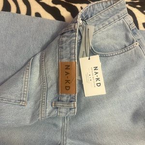 NA-KD Wide Leg Jeans